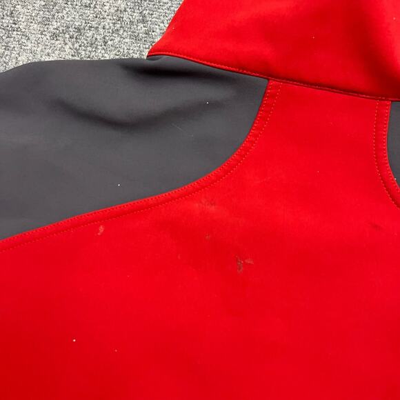 Marmot Gravity Softshell Jacket Men's XL Red Gray Fleece Lined Stretch Full Zip - Picture 4 of 15